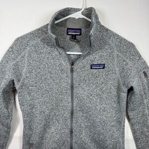 Patagonia Better Sweater Full Zip Jacket Birch White Grey 25543 Womens XS